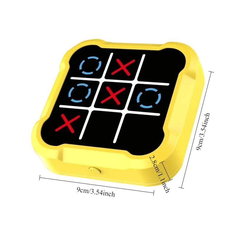 Portable Electronic Tic Tac Toe Game for Kids Educational Strategy Interactive Parent-Child Brain Toy