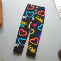 Girls Floral Fleece-Lined Leggings - Thick Warm Winter Pants for Toddlers and Kids (2-11 Years)