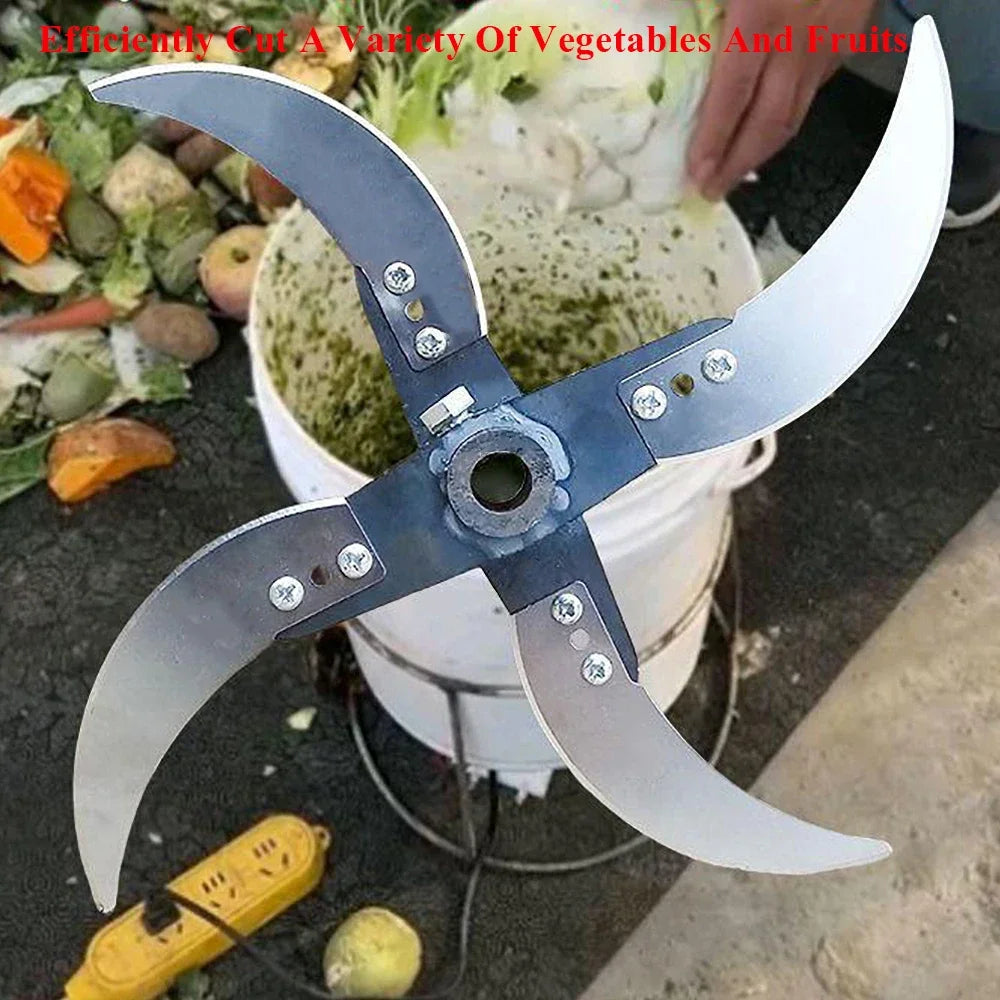 Replacement Farming Chopper Blade 8.5 cm (3.35 in) Stainless Steel Alloy — 8mm/12mm Fit for Vegetable & Fruit Cutters