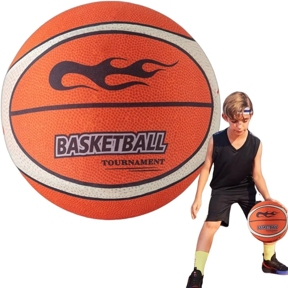 Silent Indoor Basketball - Low-Noise Sponge Training Ball, Size 7 (29.5 in / 75 cm)