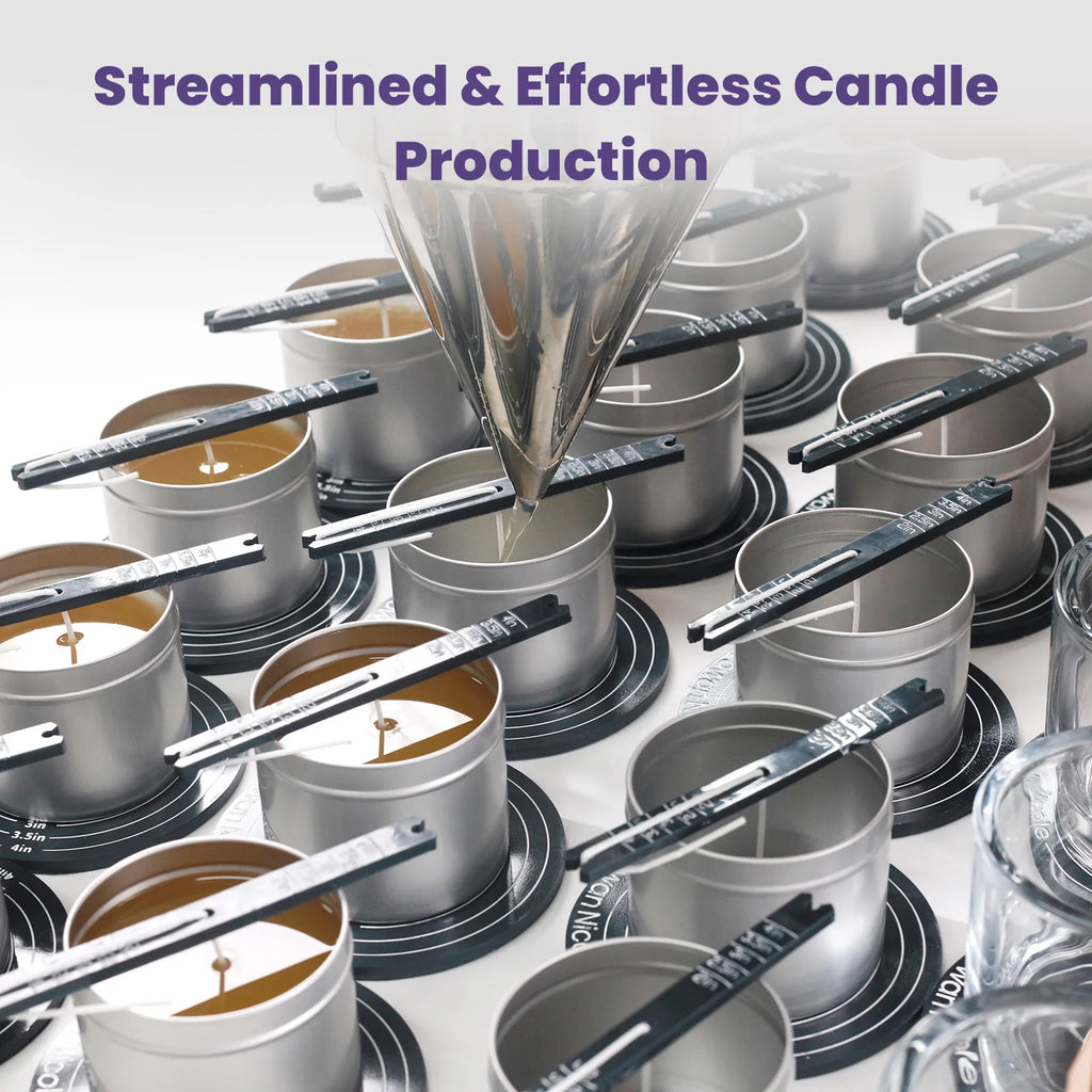 Magnetic Candle Wick Centering Tool – Quick Magnetic Wick Holder for Candle Making