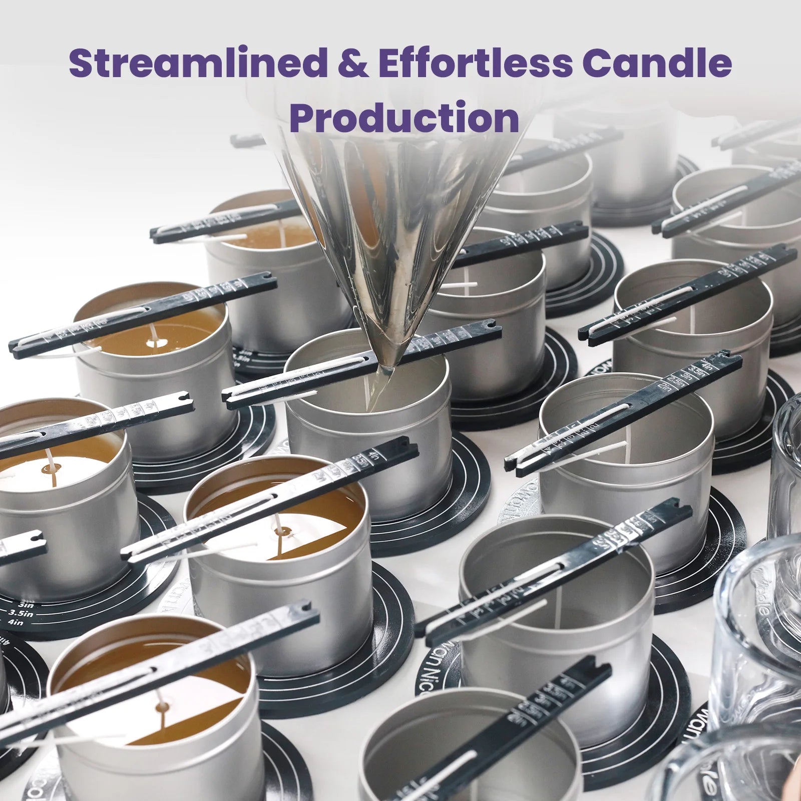 Magnetic Candle Wick Centering Tool – Quick Magnetic Wick Holder for Candle Making