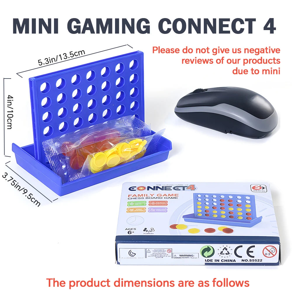 Classic Connect 4 2-Player Game — Get 4 in a Row Board Game for Kids & Family (Ages 6+)