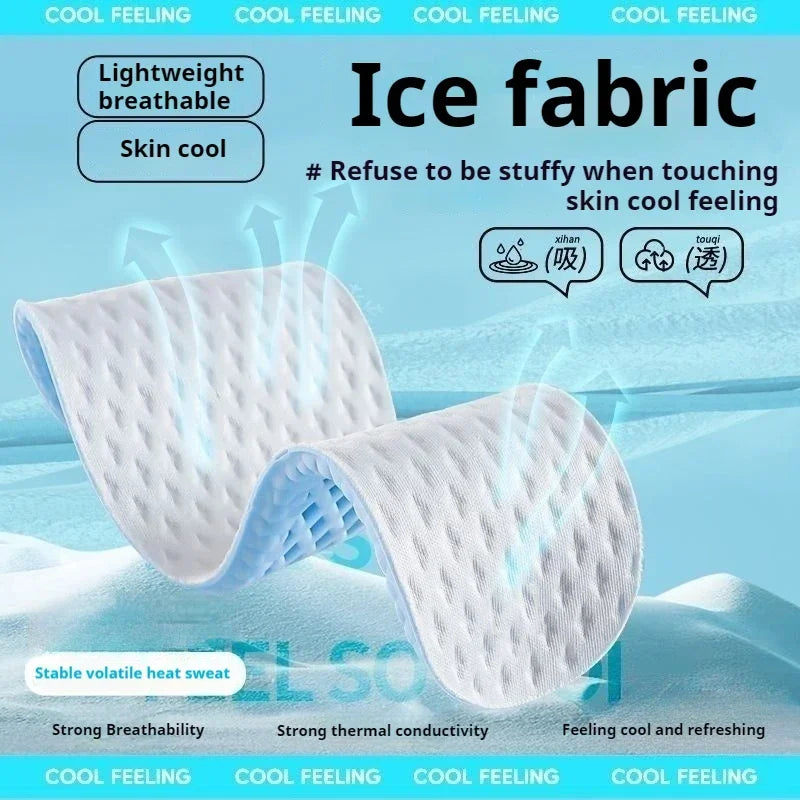 3-Pair Summer Cooling Insoles – Breathable Shock-Absorbing Sports Inserts, Fits EU 35–46