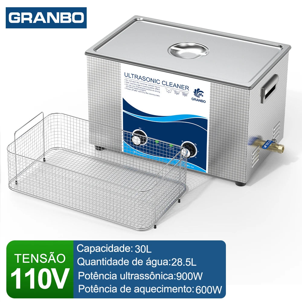 Ultrasonic Cleaner 0.8L–30L 40kHz 110V/220V for Jewelry, Glasses & Laboratory Instruments