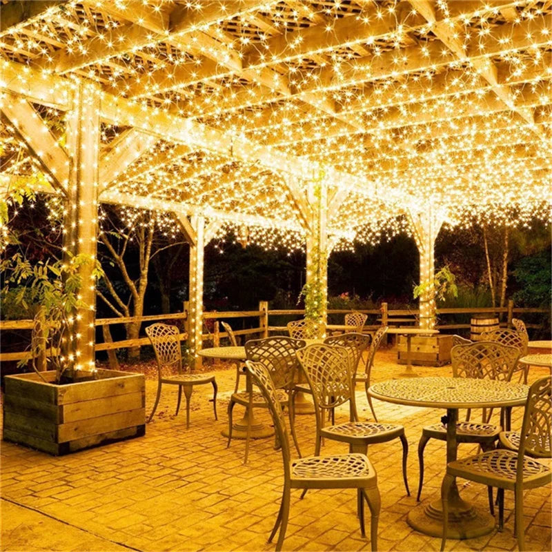Outdoor LED String Lights 10M (32.8 ft) Waterproof Fairy Lights Festoon for Wedding Party Garden Patio