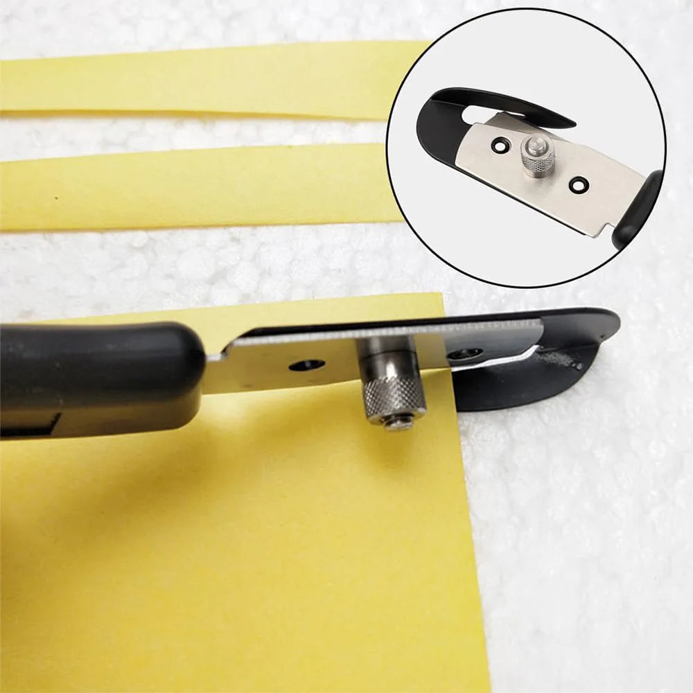 Vinyl Wrap Backing Cutter Knife – Hidden Double Blade Film Cutter for Car Tinting, Wallpaper & Decals