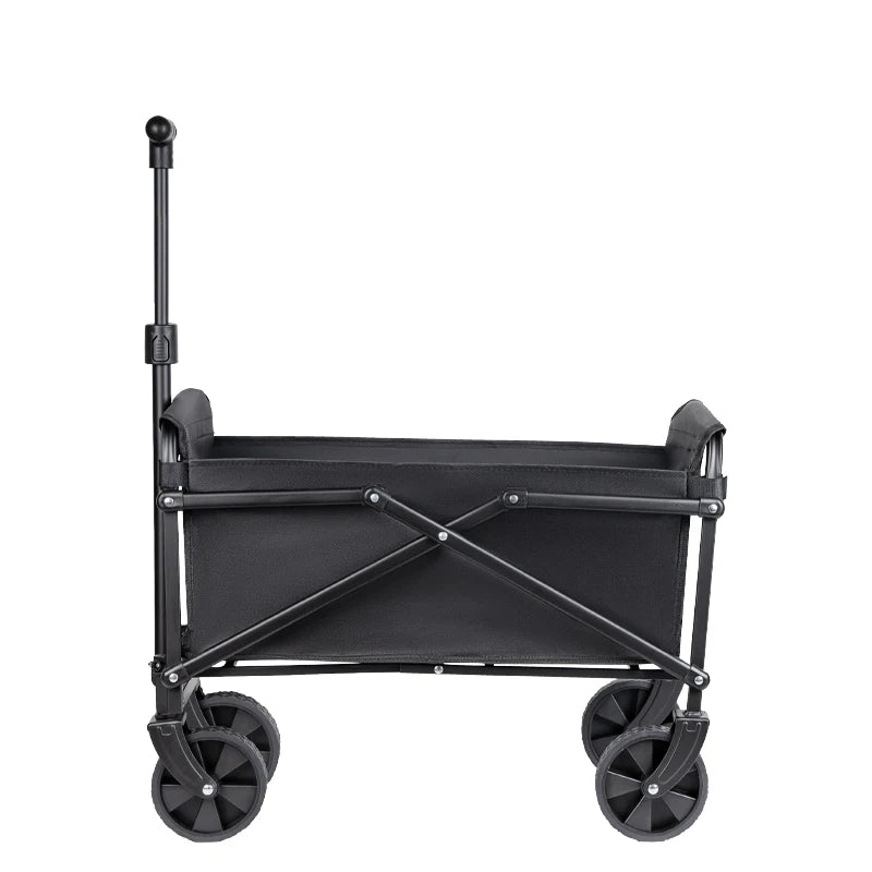 Heavy-Duty Foldable Portable Utility Cart — 4-Wheel Collapsible Wagon for Camping, Beach & Shopping