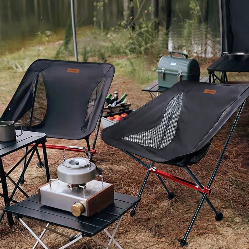 Portable Folding Camping Chair – Oxford Cloth Ultralight Seat for Fishing, Beach, Picnic & Hiking | Heavy-Duty Up to 440 lb