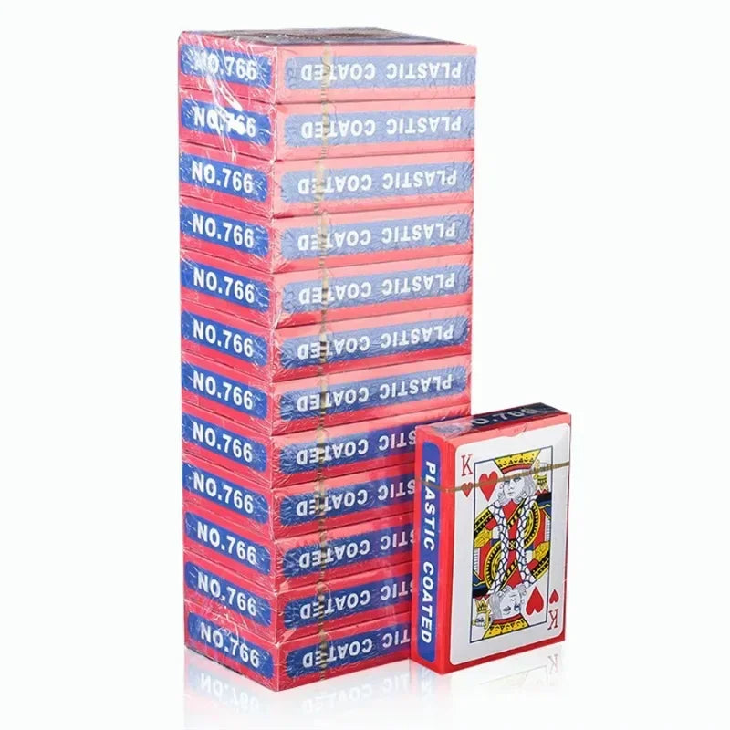 54-Card Standard Poker Deck — 1–100 Pack, 5.7 x 8.7 cm (2.24 x 3.43 in) Playing Cards for Parties & Board Games