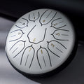 Steel Tongue Drum 6-Inch (14.5 cm) 11-Note D-Tone for Yoga, Meditation & Music Therapy