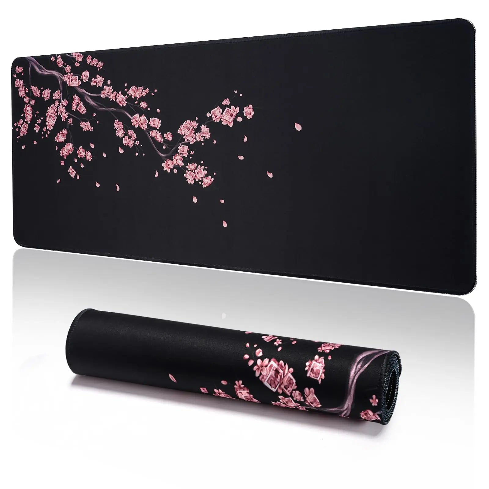 Extended Large Mouse Pad for Desk & Gaming — Stitched Edges, Non-Slip Rubber Base | Sizes 60×30–90×40 cm (23.7×11.8–35.4×15.8 in)