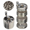4-Layer Metal Herb Grinder 40mm (1.57 in) - Aluminum Alloy Spice Crusher & Herb Mill