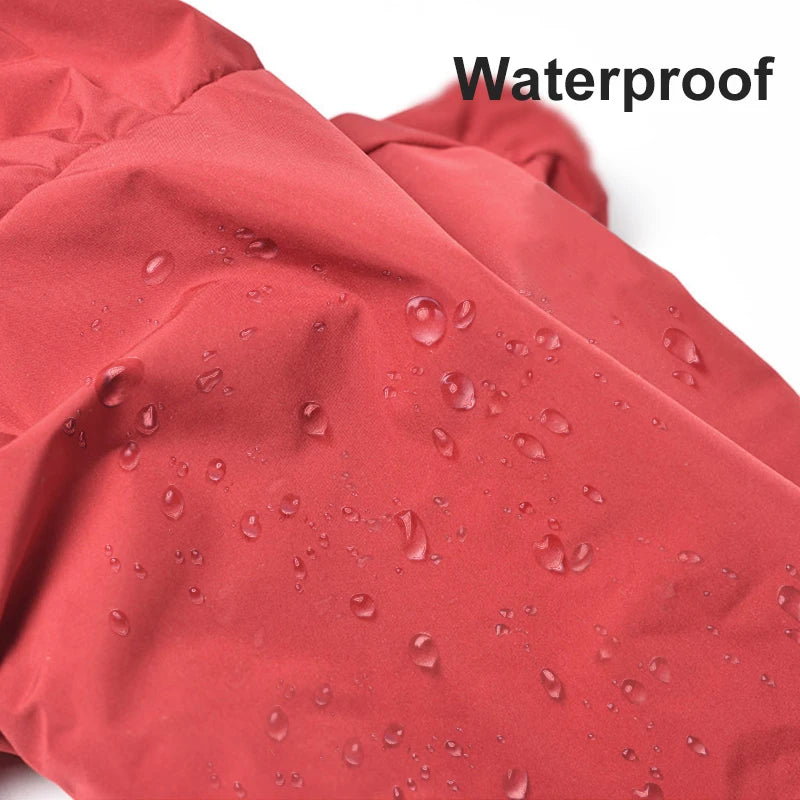 Waterproof Hooded Dog Coat – Warm Cotton-Lined Winter Jacket with Reflective Trim for Small Dogs & Cats