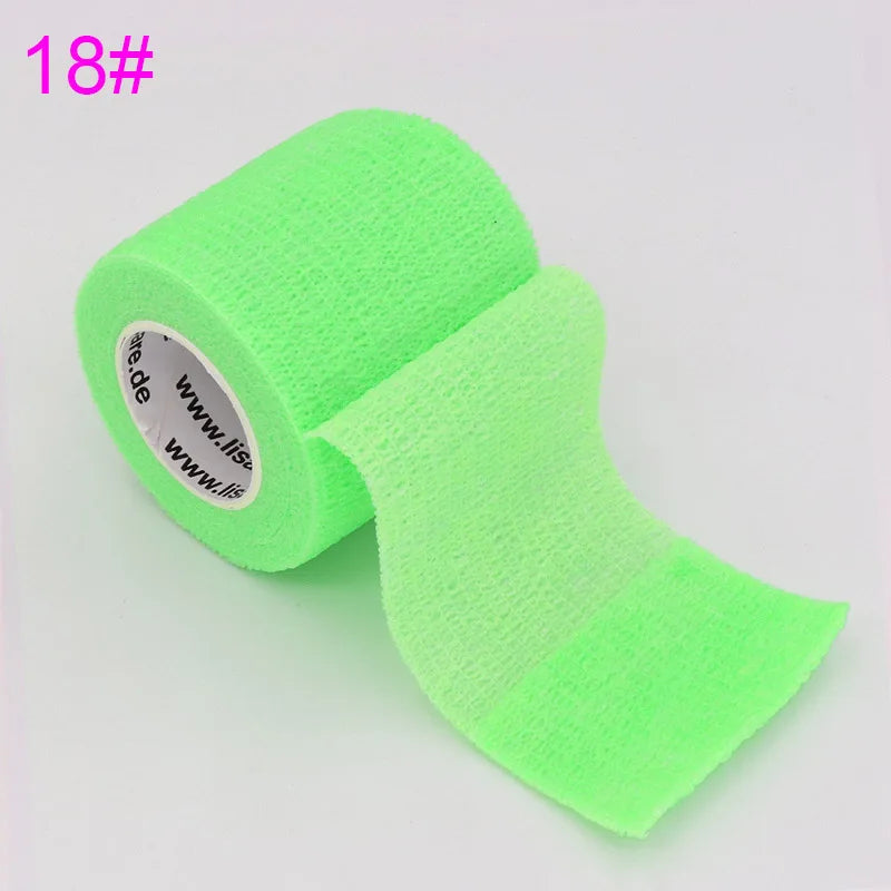 Colorful Self-Adhesive Elastic Sports Tape Wrap 5cm x 4.8m (2.0in x 15.7ft), Knee Wrist Ankle Finger Support Bandage for Tattoo and Pets