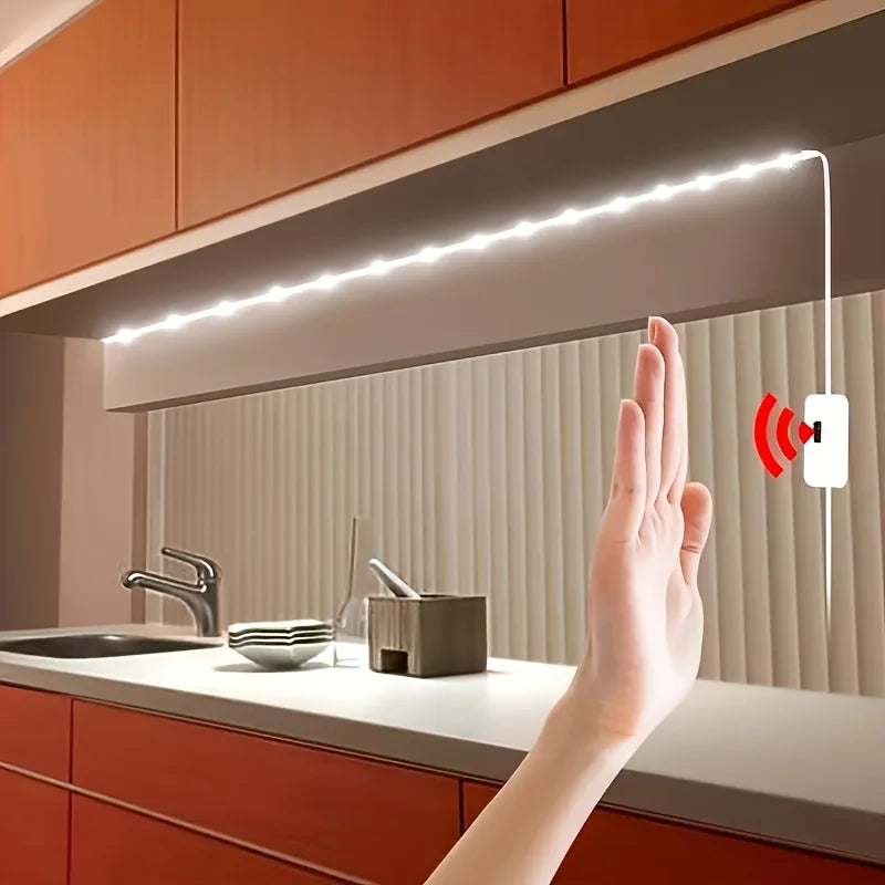 1M (3.3 ft) USB LED Strip Lights — 60 LEDs Gesture Dimmer Sensor, Dimmable Night Light & TV Backlight