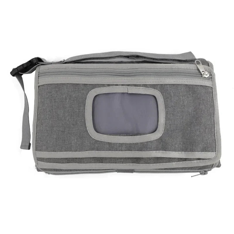 Compact Waterproof Travel Baby Changing Pad with Wipes Pocket - Portable Diaper Changing Station 30 x 20 cm (11.8 x 7.9 in)