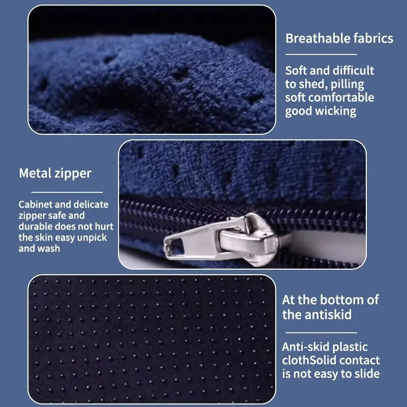 Memory Foam Coccyx Seat Cushion – Orthopedic Tailbone Pillow for Hemorrhoid Relief & Postoperative Comfort