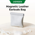 Magnetic Leather Earphone Case – Protective Storage Pouch for Wireless Earbuds, Open-Ear Clip & In-Ear Headphones