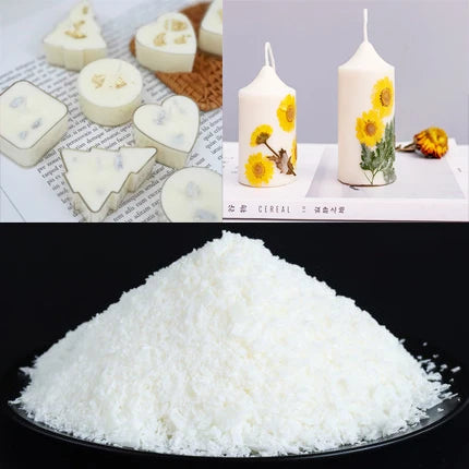 Natural Soy Wax Granules for Candle Making 250g/500g Low-Smoke DIY Candle Wax for Scented Candles and Crafts