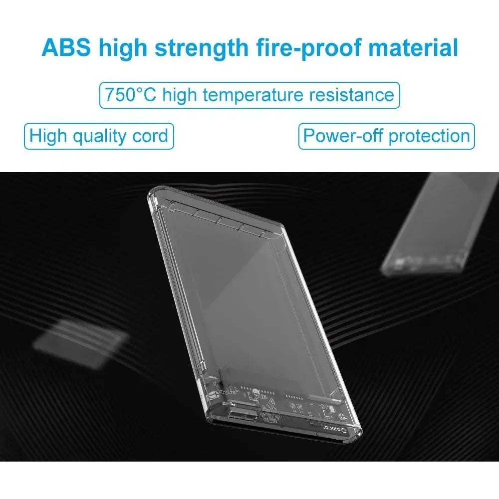 2.5-Inch (63.5 mm) SATA to USB 3.0 Transparent Tool-Free UASP HDD/SSD Enclosure