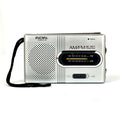 Mini AM FM Portable Radio - Battery-Operated Pocket Radio with Speaker, Compact 3.78 x 2.28 x 0.91 in (96 x 58 x 23 mm)