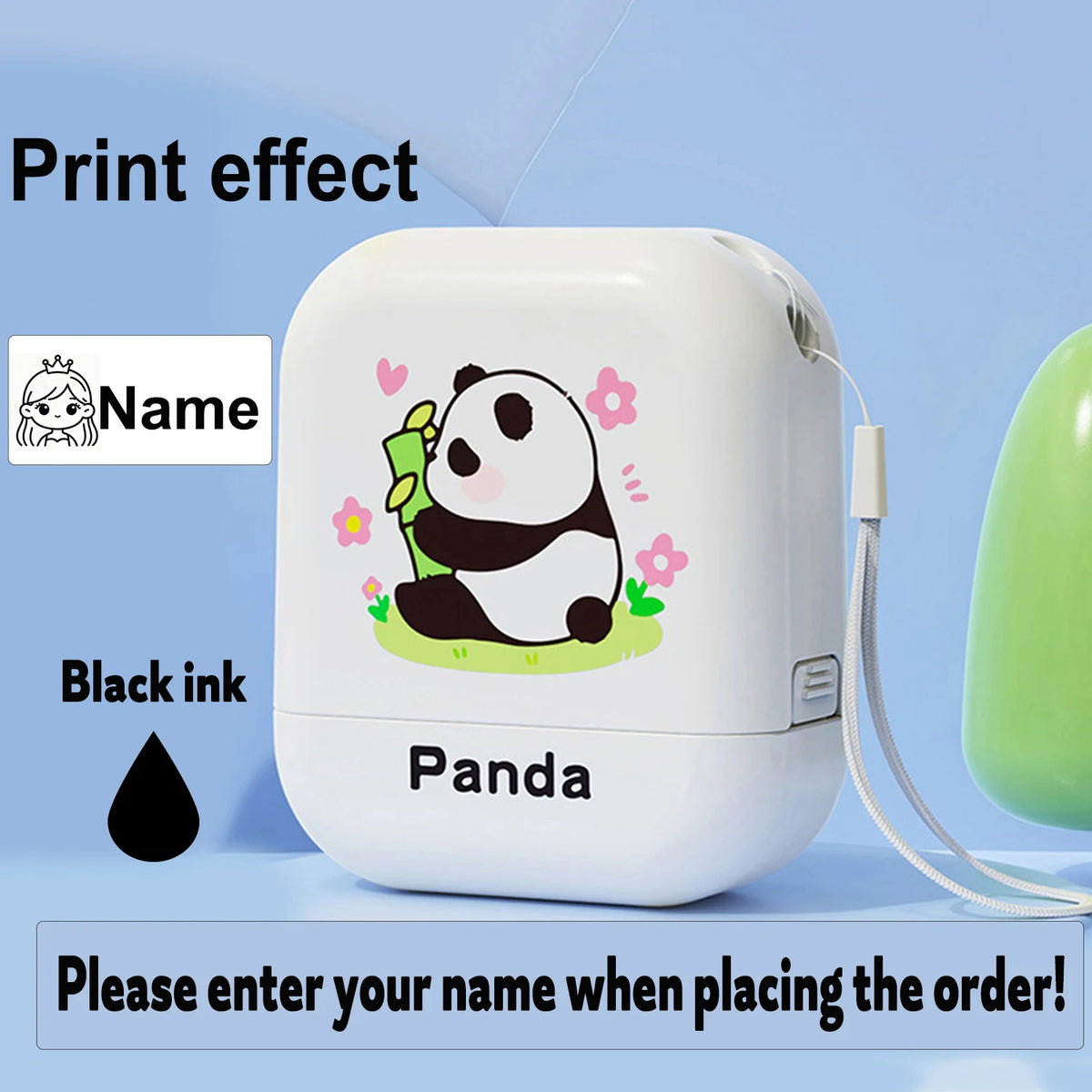 Personalized Waterproof Name Stamp for Kids – Self-Inking Clothing & School Bag Labels