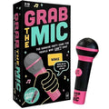 Grab The Mic Karaoke Party Game – 2–10 Players, 125 Lyric Cards & Foam Microphone, Family Birthday Party Game