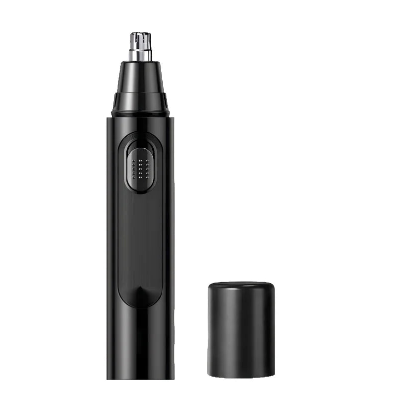 Painless Rechargeable Electric Nose Hair Trimmer for Men & Women – Stainless Steel Dual-Edge, Quiet