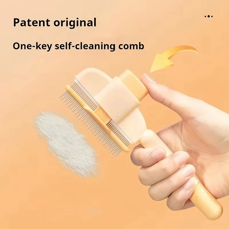 Cat Grooming Massage & Detangling Brush – Hair Removal Comb for Cats & Kittens, 20 x 8 cm (7.9 x 3.1 in)
