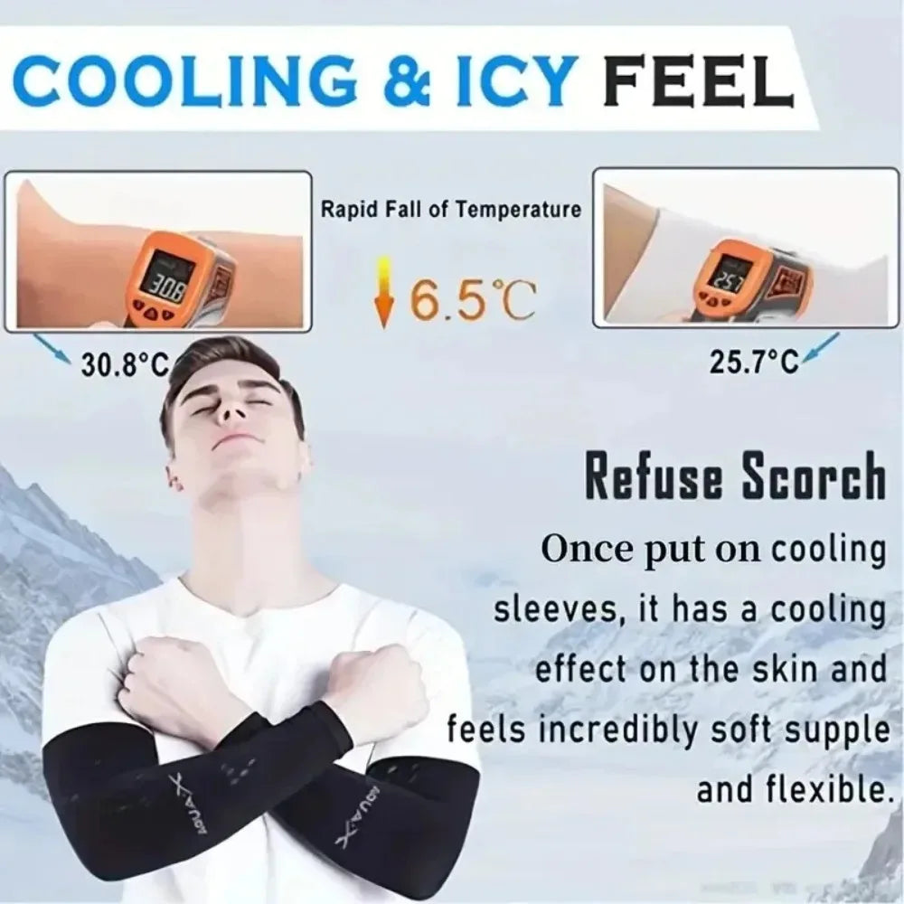 3-Pack UPF 50+ Ice Silk Arm Sleeves, Breathable UV Sun Protection for Driving, Cycling, Sports & Hiking