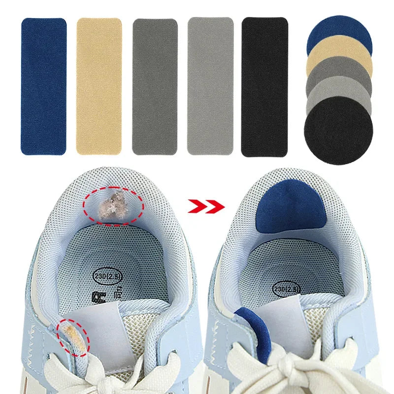 6-Pack Adhesive Shoe Repair Patches for Sports Shoes, Heel & Inner Lining Protectors