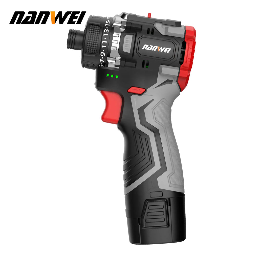 16.8V Lithium‑Ion Brushless Cordless Drill Driver - 2-Speed Handheld Screwdriver