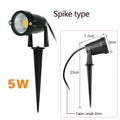 LED COB Spike Garden Path Light - 5W–20W Waterproof Outdoor Lawn Spotlight, AC85–265V / DC12–24V