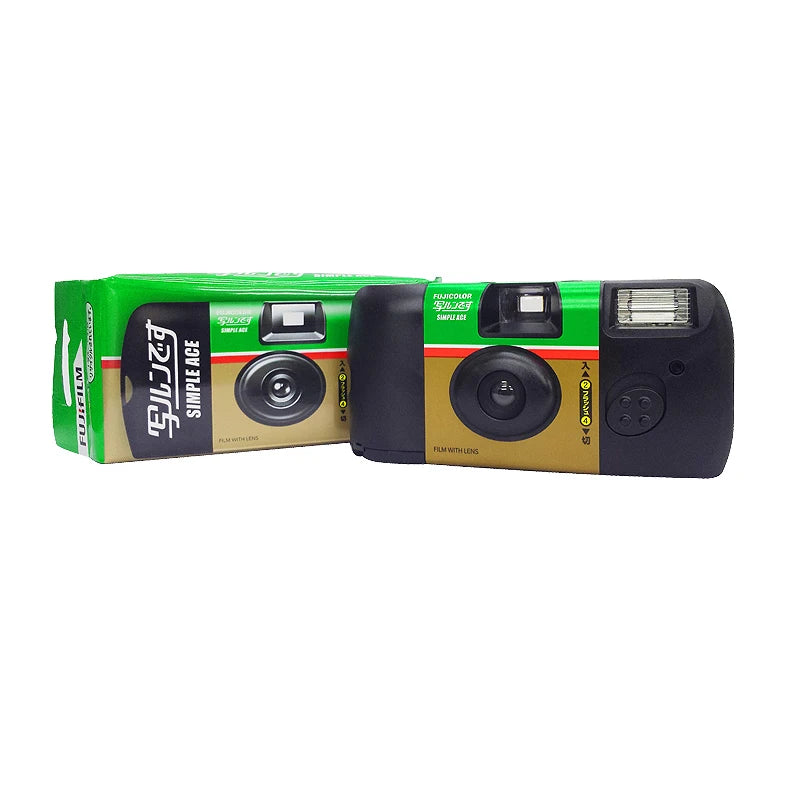 1-5 Pack Disposable 35mm Film Camera ISO 400, Single-Use with Built-In Flash, 27 Exposures