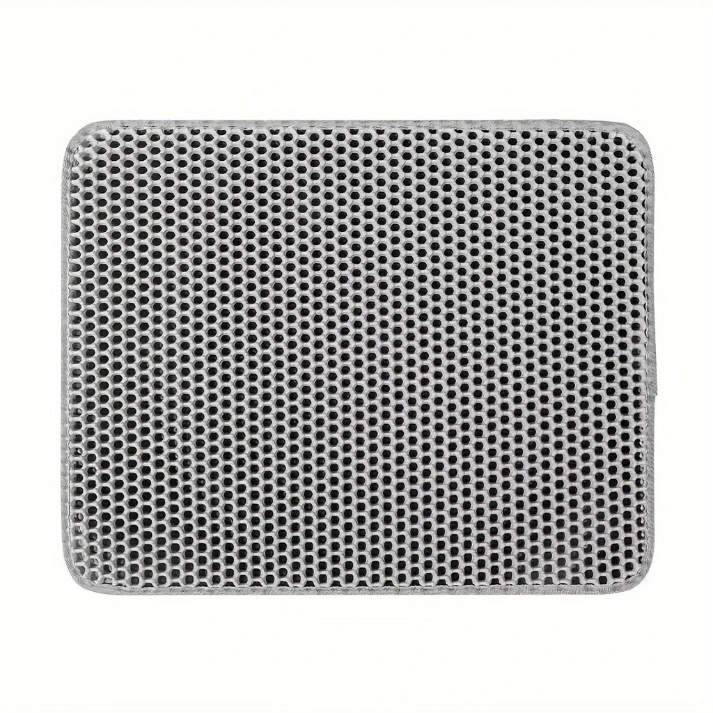 Large Cat Litter Mat – Honeycomb Double-Layer Waterproof EVA Mat for Litter Scatter Control & Easy Cleaning