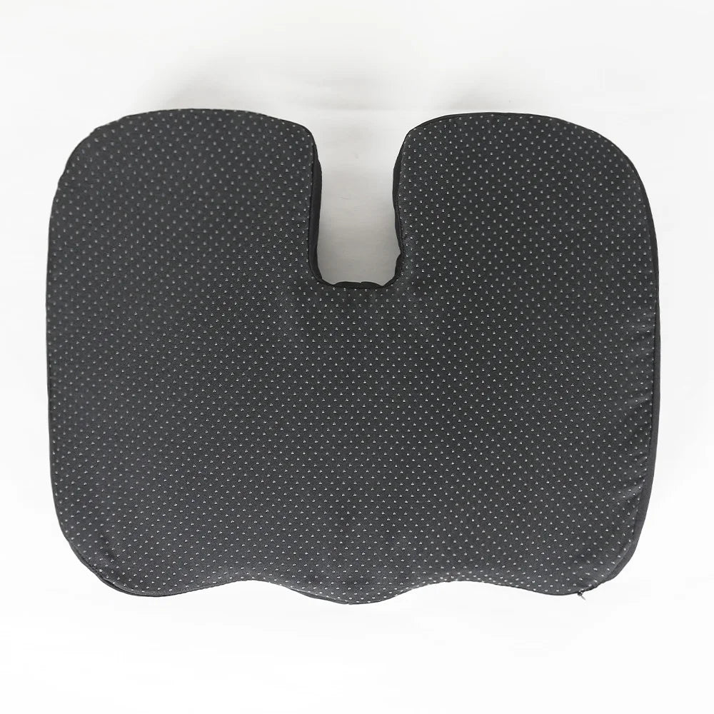 U-Shaped Memory Foam Seat Cushion – Breathable Wave Massage Cushion for Coccyx & Buttock Pressure Relief (45×36×6 cm / 17.7×14.2×2.4 in)