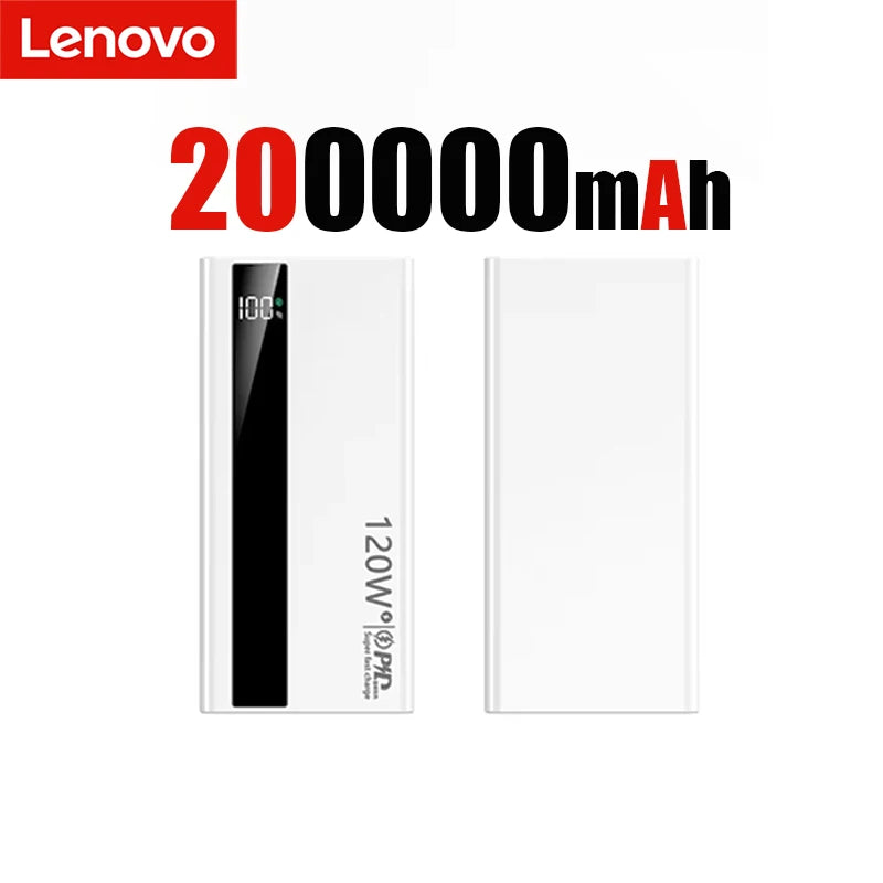 500000mAh 120W Fast Charging High-Capacity Portable Power Bank External Battery Charger for iPhone & Samsung
