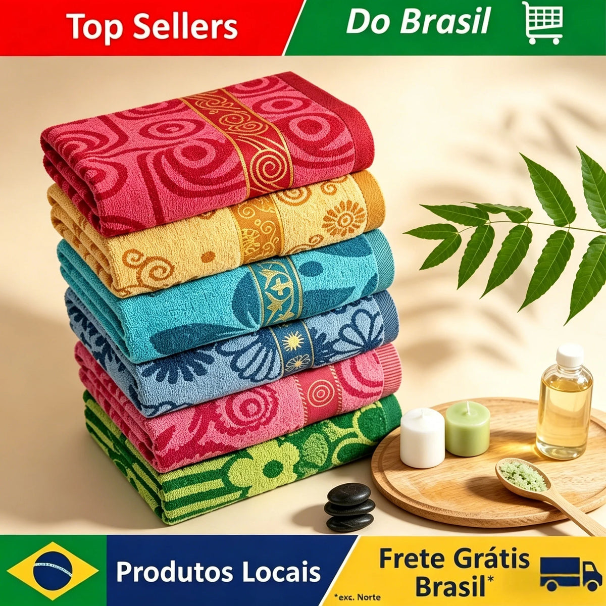 Quick Dry Ultra Soft Bath Towel Set - High Absorbency Combed Cotton Blend