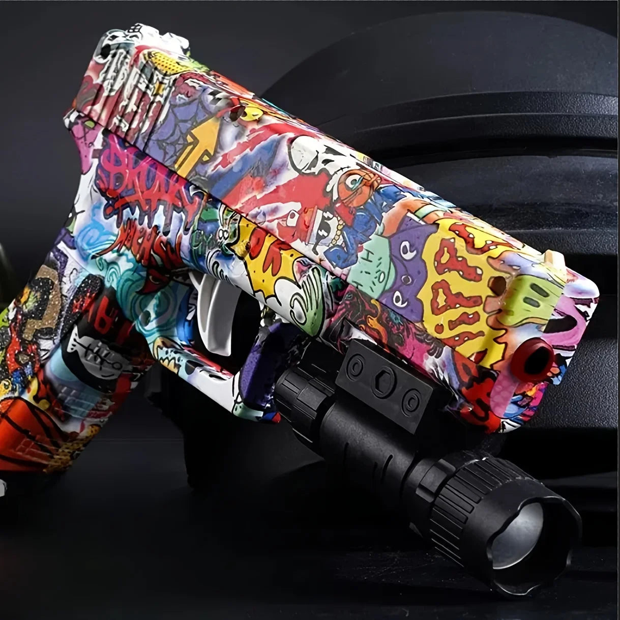 Gel Ball Blaster Toy — Fully Manual No-Battery Blaster for Outdoor Backyard Games, Gift (Beads Not Included)