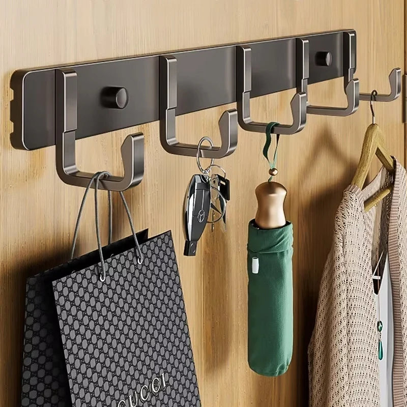 Heavy Duty Aluminum Wall Hooks for Coats & Bags, Entryway, Closet & Wardrobe Robe Hooks (1-3 Pack)