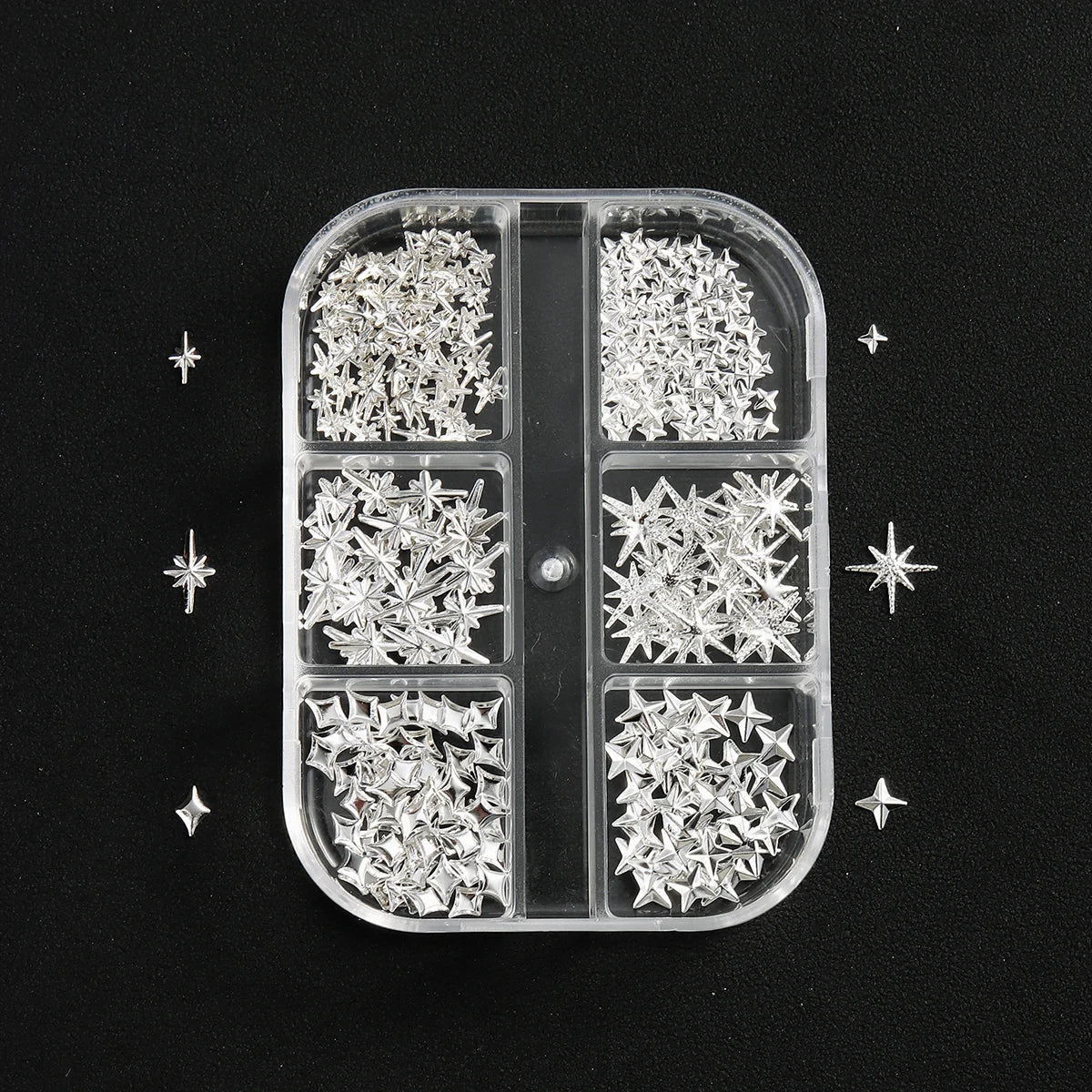 3D Gold Star & Moon Nail Charms for Nail Art view 9