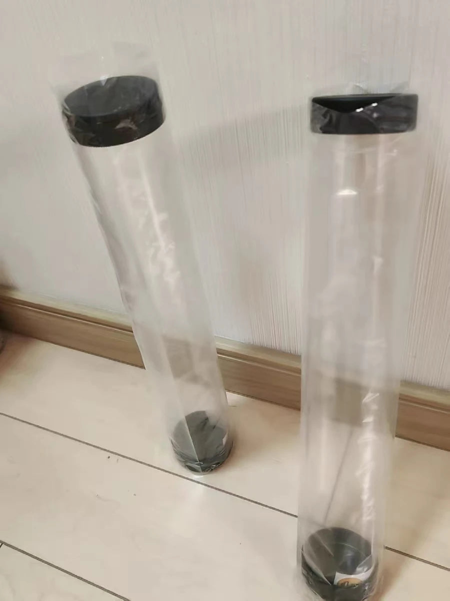 60mm (2.36 in) Clear PVC Card Holder and Mat Storage Tube for PTCG Games
