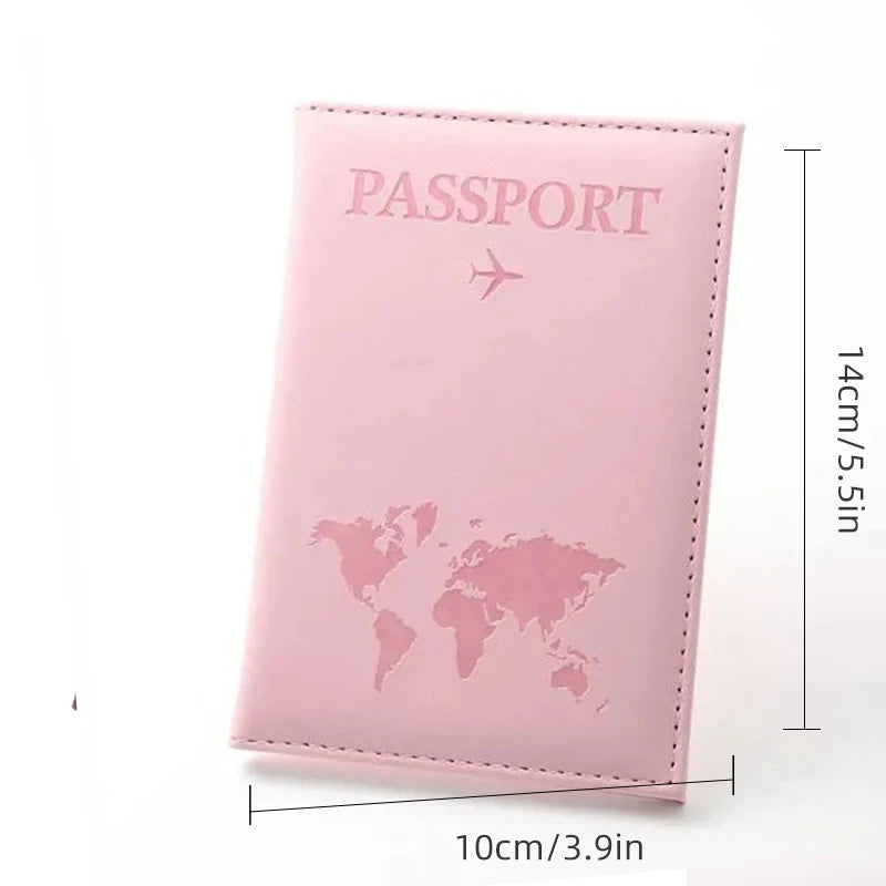 PU Leather Passport Holder, Waterproof Travel Passport Cover with Card Slots, Unisex Marble Pattern