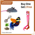 Motorized Interactive Plush Mouse Cat Toy - Fast-Moving Electronic Pet Toy for Cats
