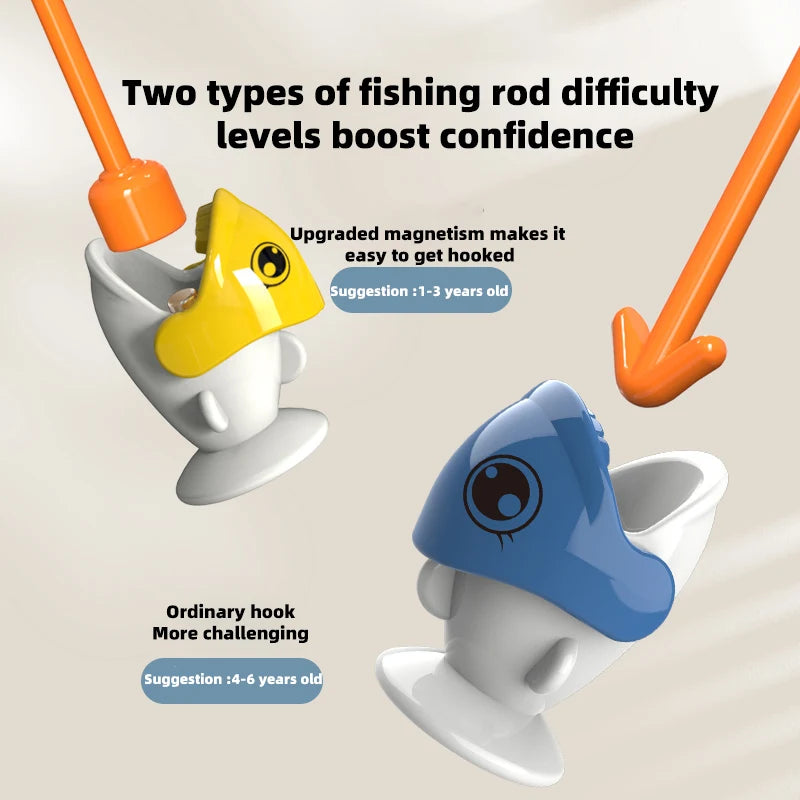 Magnetic Fishing Toy Set for Kids, Educational Montessori Game & First Birthday Gift for Boys and Girls
