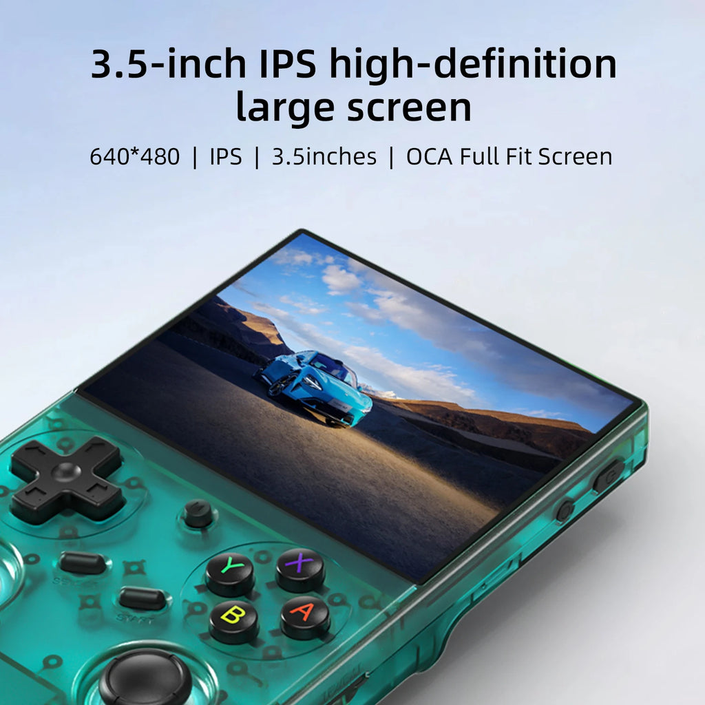 3.5-Inch IPS Retro Handheld Game Console 64GB Linux Emulator with Mini HDMI, Bluetooth & 3200mAh Battery