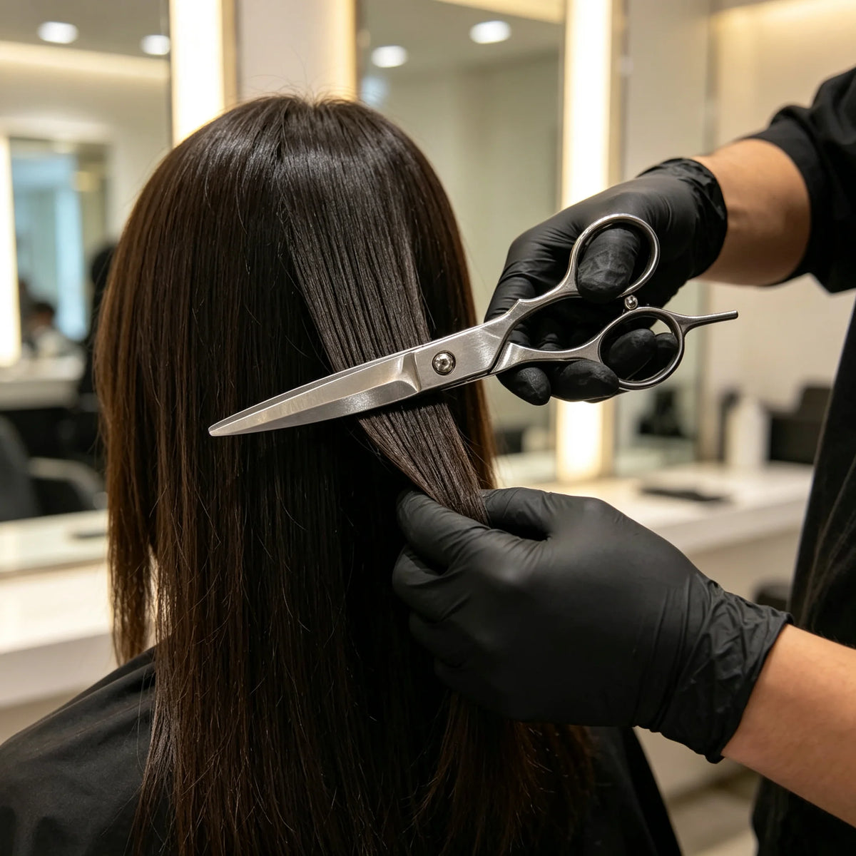 6.5-Inch (16.5 cm) Professional Hairdressing Scissors - Salon Flat Shears for Cutting, Trimming & Thinning