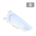 Transparent Silicone Door Stopper — No-Screw Anti-Collision Door Wedge, Anti-Slip, Fits 4–26 mm Door Gaps (63×18×14 mm / 2.48×0.71×0.55 in)