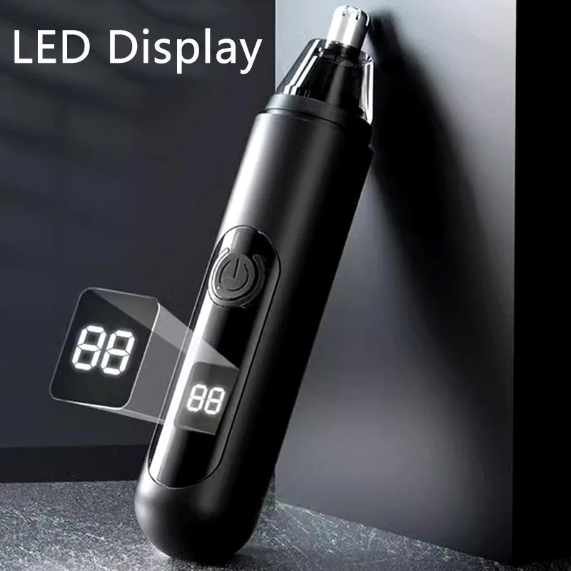 USB Rechargeable Nose & Ear Hair Trimmer for Men Portable Cordless Groomer